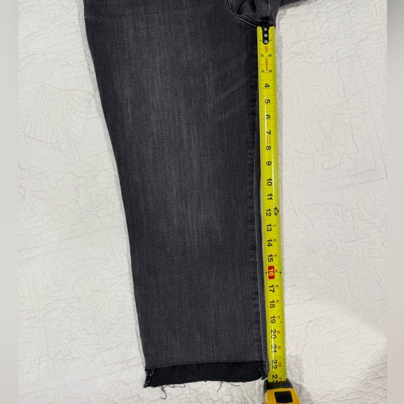 EXPRESS / Black Straight Leg Women's Jeans / Ankle High Rise / Size L 12/14/16 - Picture 4 of 12